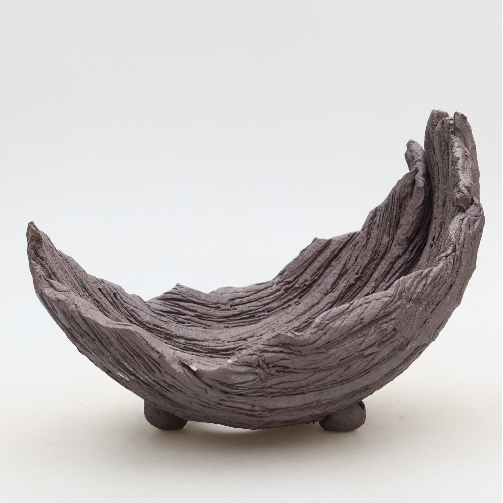 Keramikschale  14,5 x 11 x 12 cm, Farbe: braun