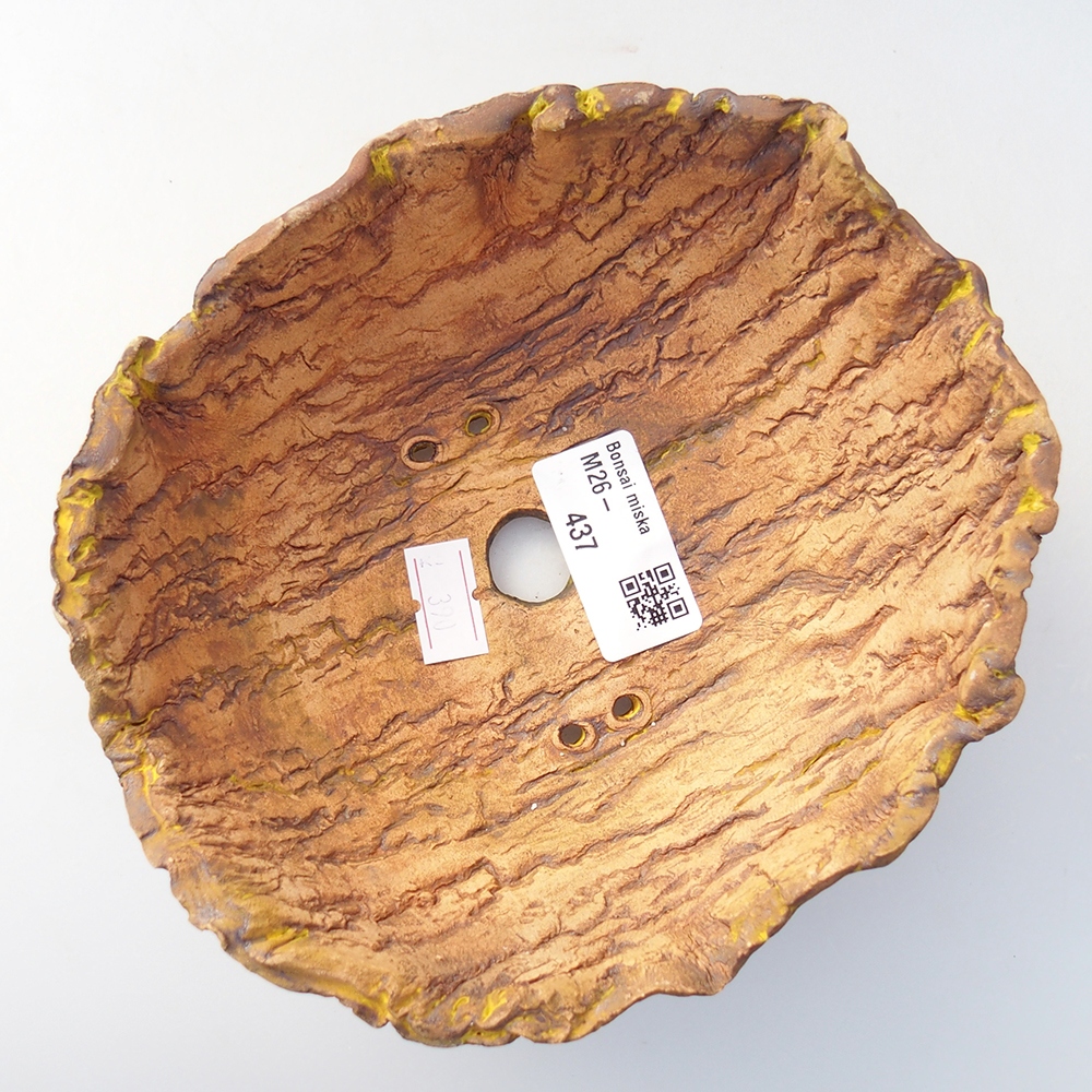 Keramikschale 16 x 14 x 7 cm , gelb