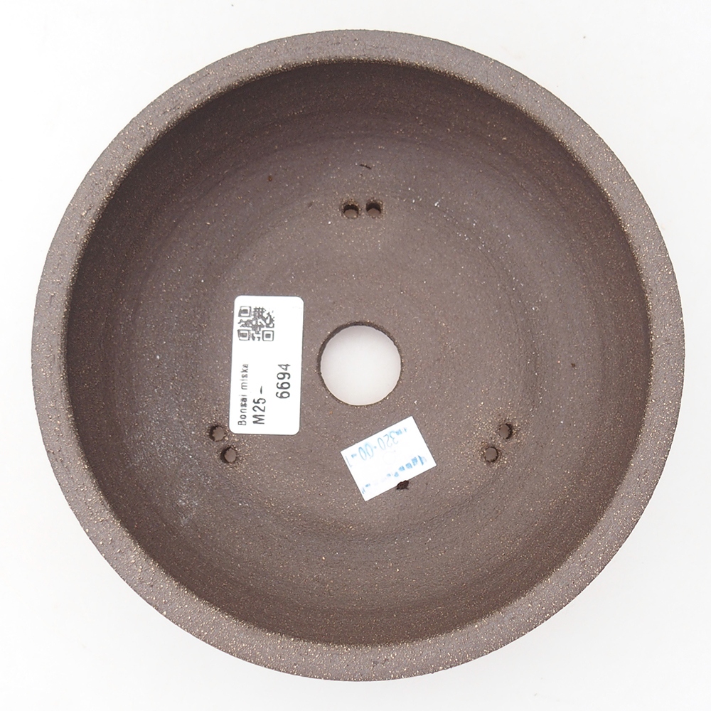 Bonsaischale aus Keramik 16,5 x 16,5 x 6 cm, braun