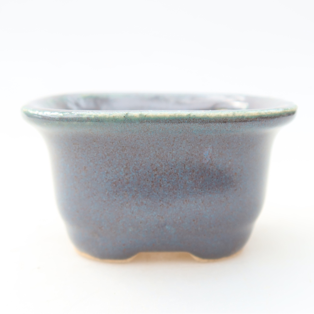 Keramik-Bonsai-Schale, 6 x 5 x 3 cm, Farbe: Grau