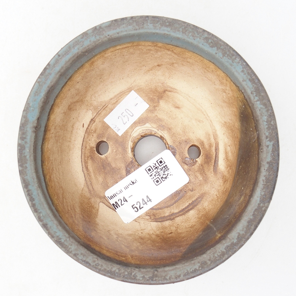 Bonsaischale aus Keramik 11,5 x 11,5 x 5 cm, Farbe blau