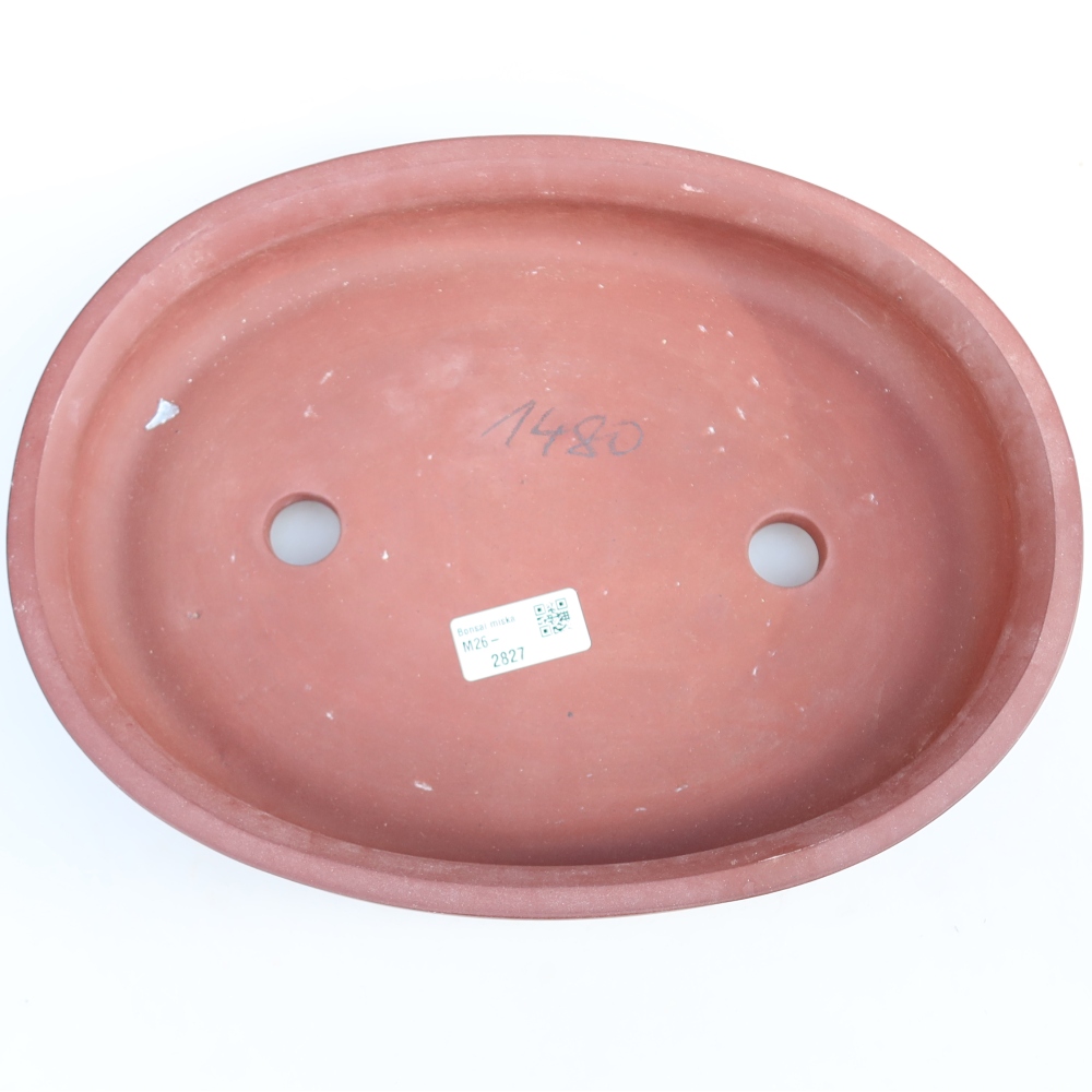 Keramikschale  31 x 23,5 x 5,5 cm, Farbe: Ziegelrot
