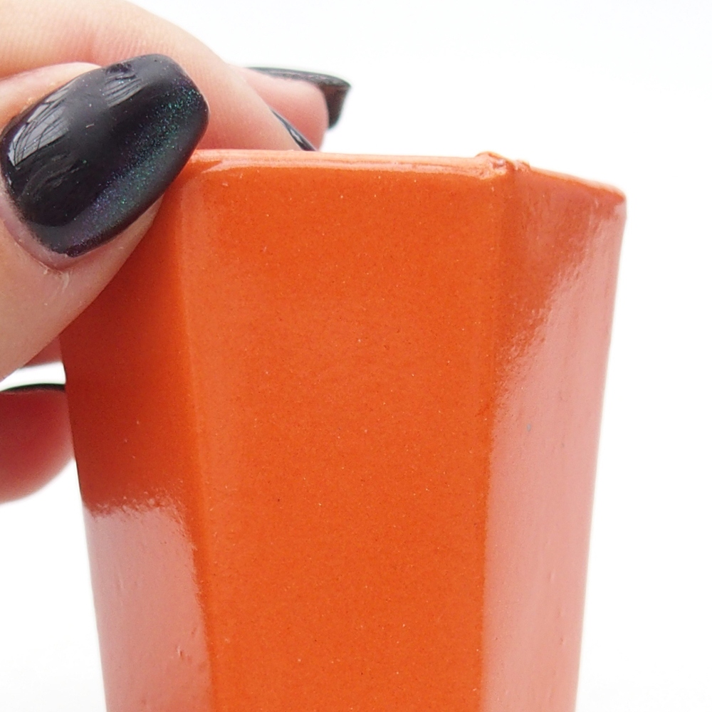 Mini-Bonsaischale 5 x 4,5 x 6,5 cm, orange