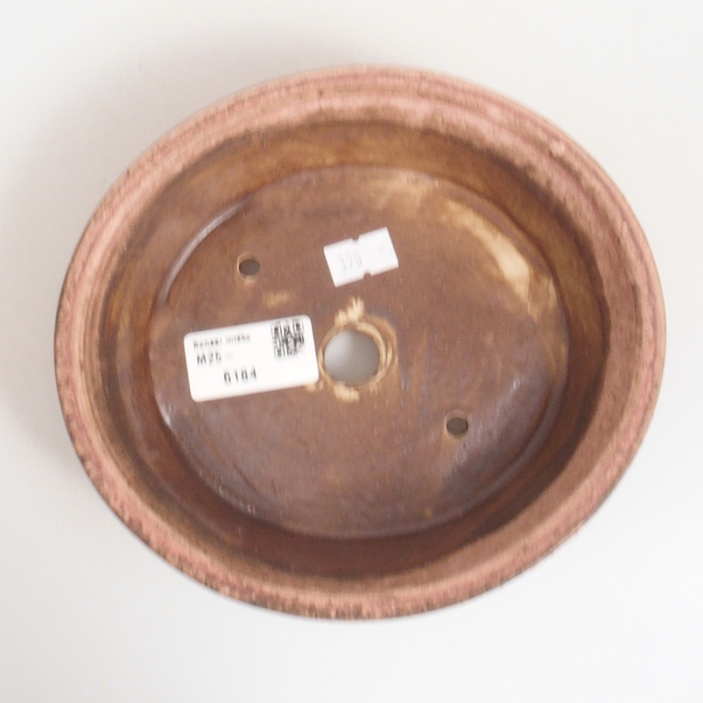 Bonsaischale aus Keramik 10 x 8,5 x 4 cm, braun