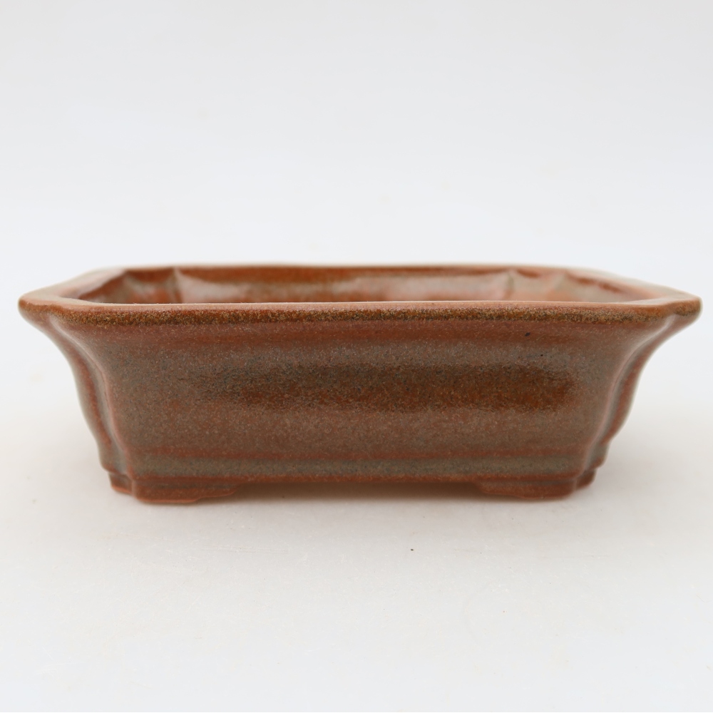 Bonsaischale aus Keramik 13 x 10 x 4 cm, braun