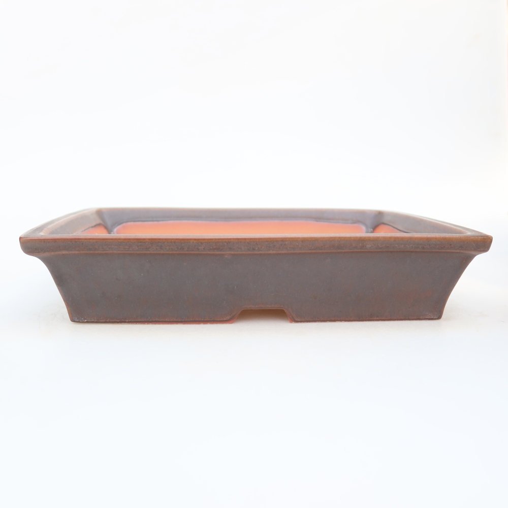 Keramikschale  26 x 20 x 5 cm, Farbe: braun