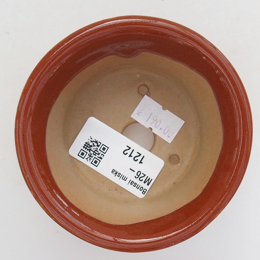 Bonsaischale aus Keramik 9 x 9 x 5 cm, braun