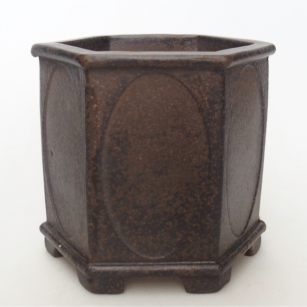 Schale 10 x 9 x 9,5 cm braun ocker