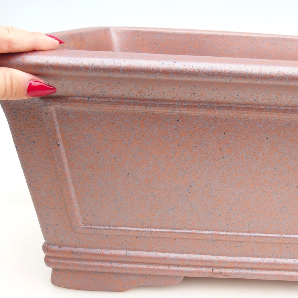 Bonsaischale aus Keramik 52 x 37 x 20 cm , Farbe Metall - NUR PERSÖNLICHE ABHOLUNG oder Palettentransport