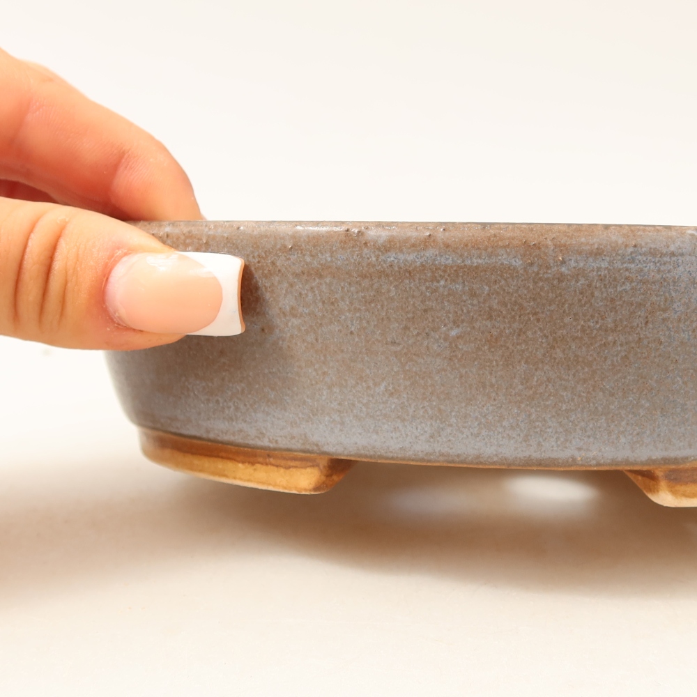 Keramik-Bonsai-Schale 15 x 14 x 4 cm, Farbe: Blau