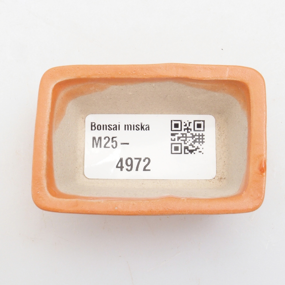 Mini-Bonsaischale 6 x 4 x 2,5 cm, orange