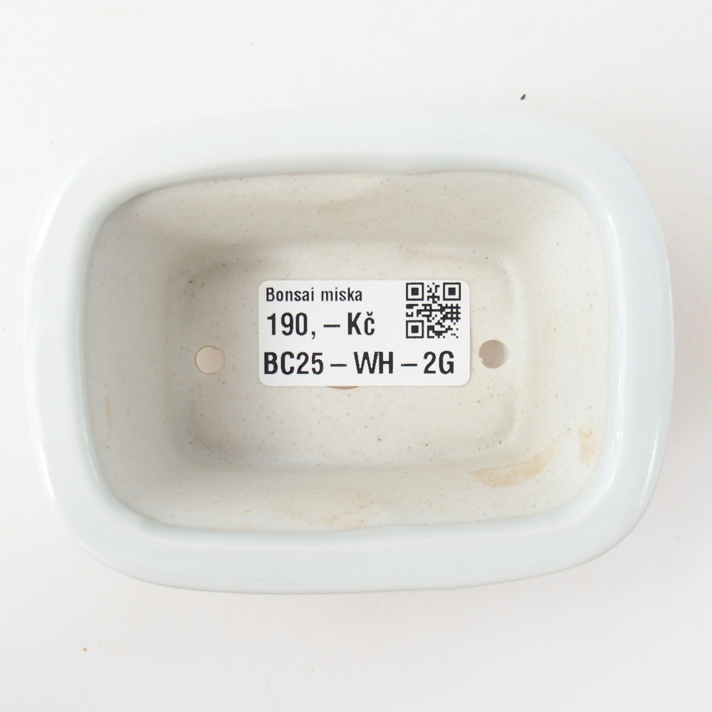 Mini-Bonsaischale 10 x 7,5 x 4 cm, Farbe weiß