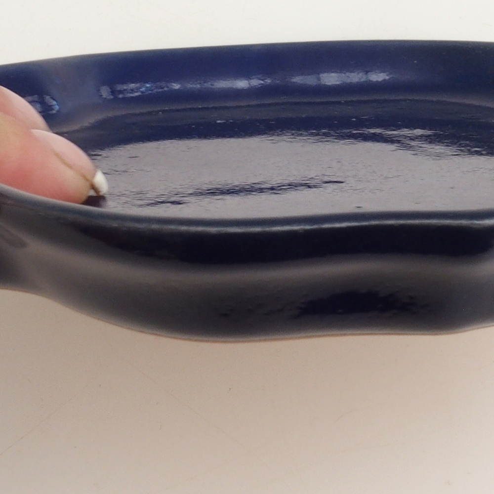 Keramikschale H06 - 14 x 14 x 1,5 cm - blau