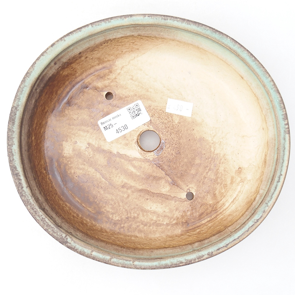 Bonsaischale aus Keramik 21 x 19 x 5 cm, grün