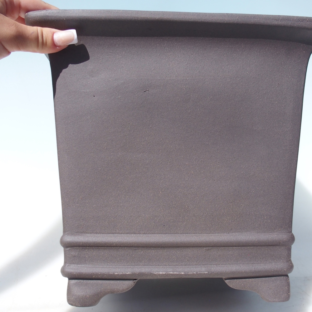Schale 27 x 27 x 24,5 cm braun
