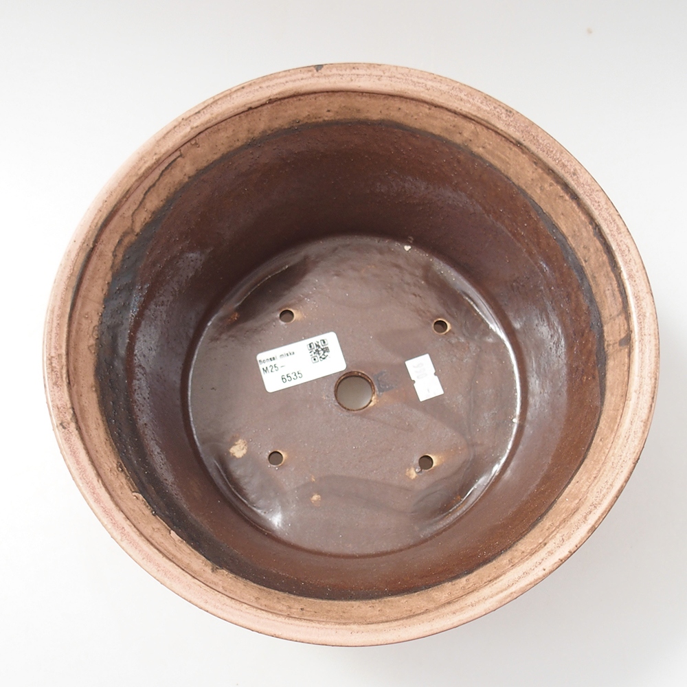 Bonsaischale aus Keramik 24 x 24 x 11,5 cm, rosa