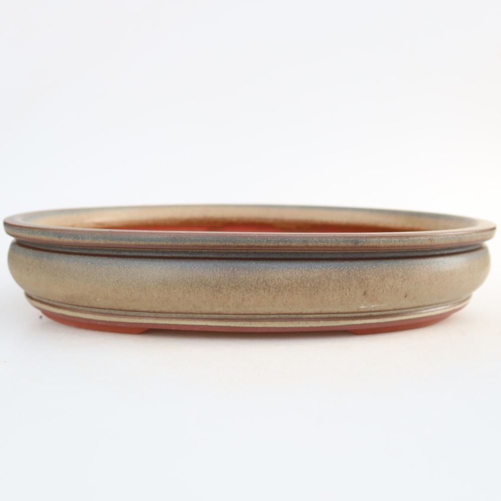 Keramikschale  31 x 23,5 x 5,5 cm, Farbe: braun