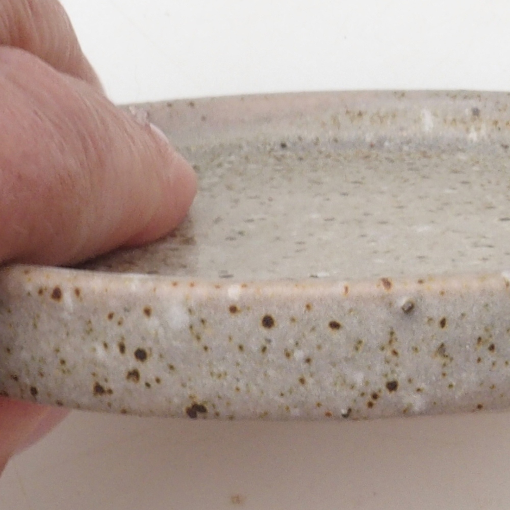 Runde Bonsai-Konsole D6-S - 10 x 10 x 1 cm - beige