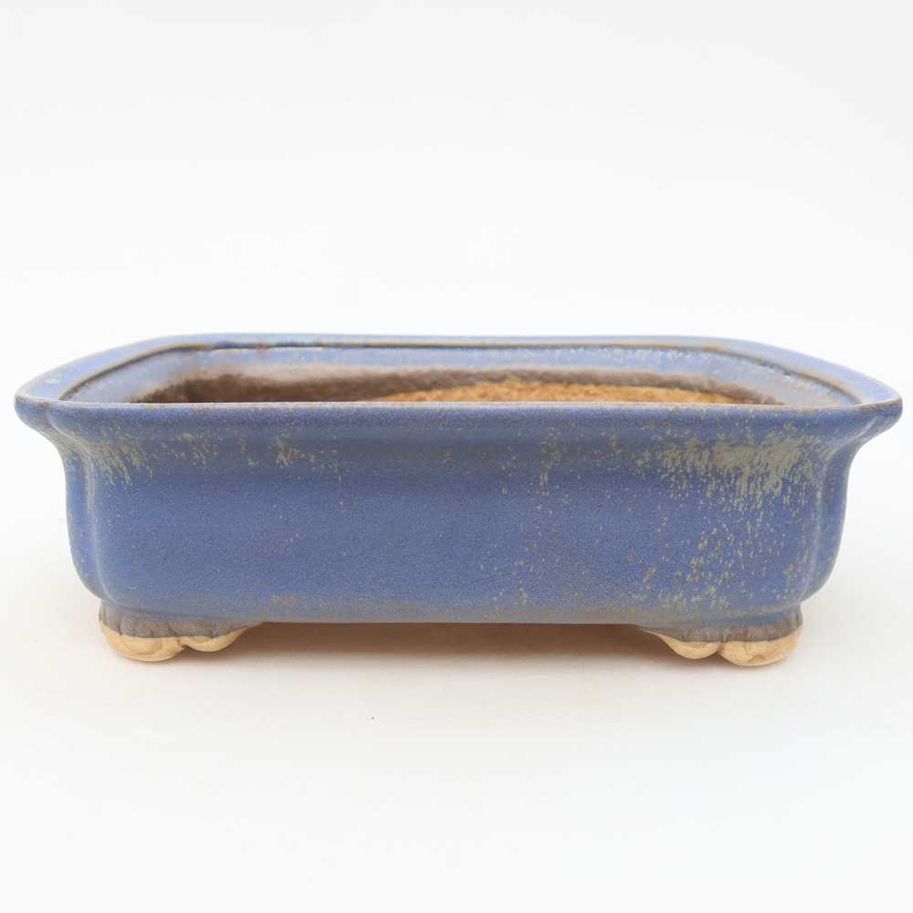Keramik-Bonsai-Schale 20 x 17,5 x 6 cm, Farbe: Blau