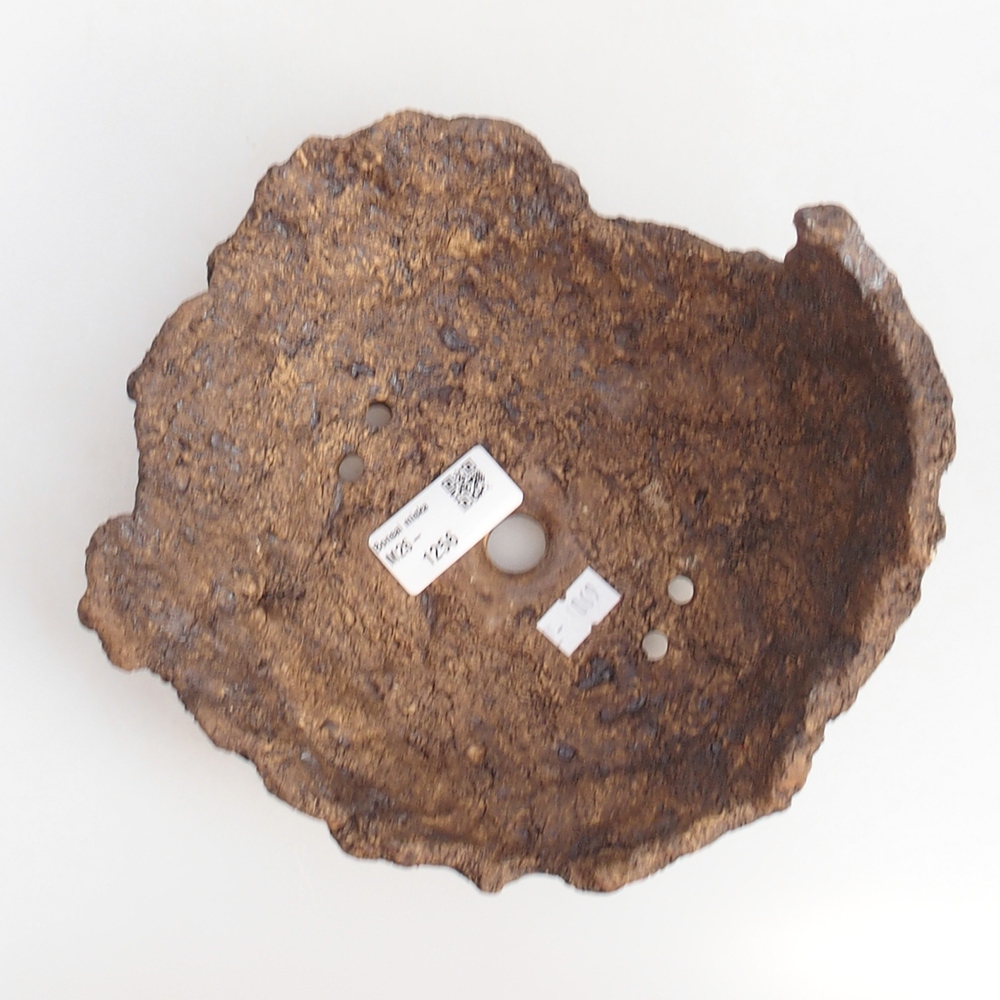 Keramikschale 18 x 18 x 12 cm , Farbe braun