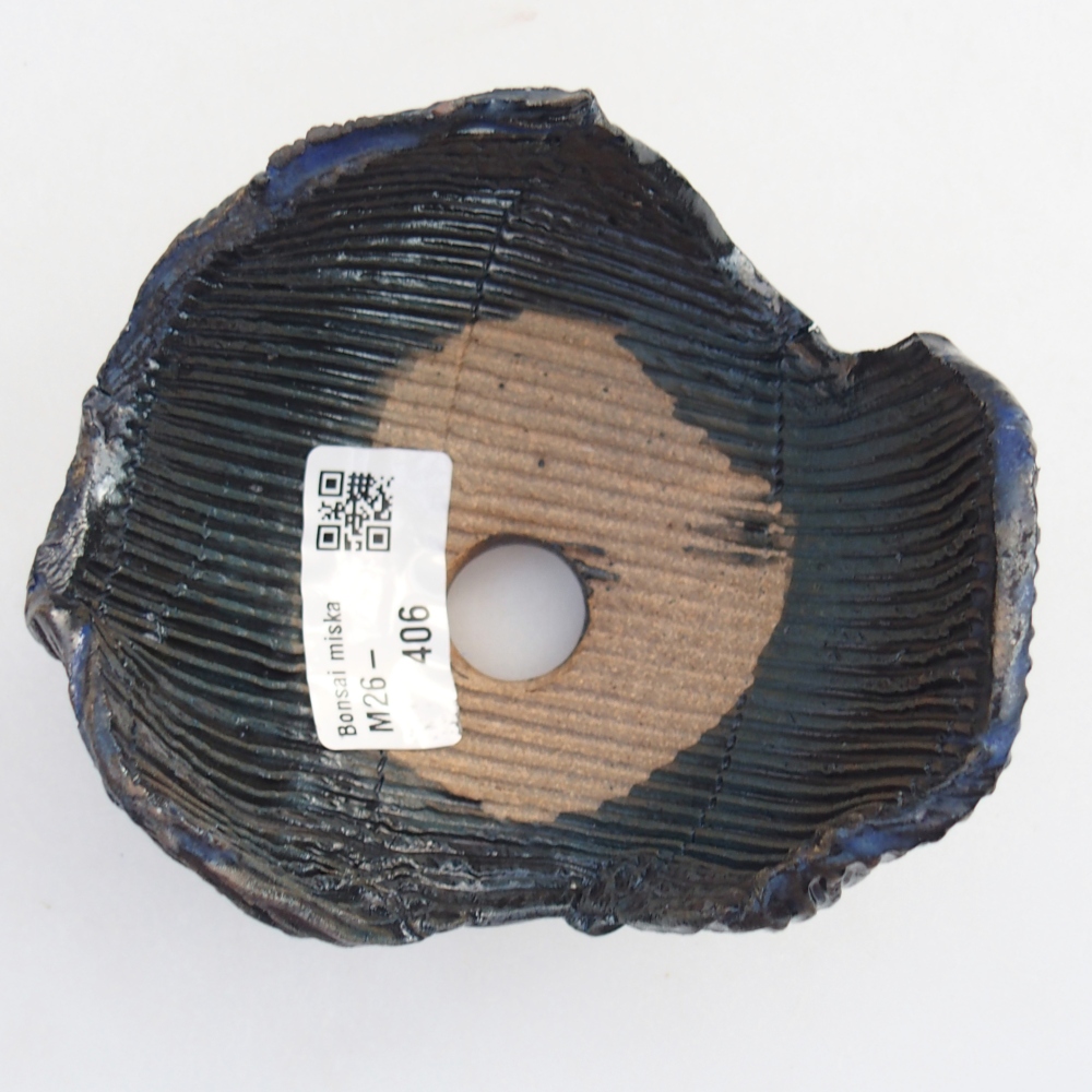 Keramikschale 10,5 x 9,5 x 6,5 cm , Farbe blau