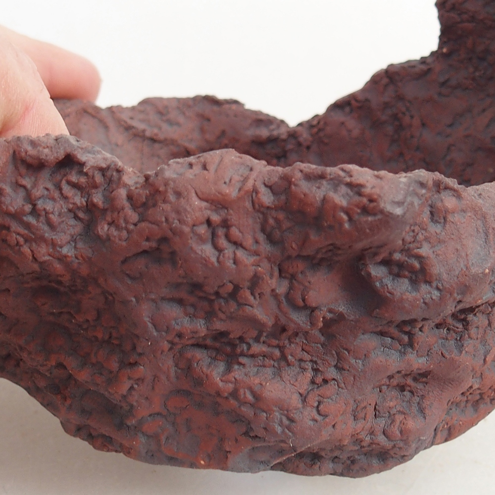 Keramikschale 10 x 8 x 8,5 cm , Farbe braun