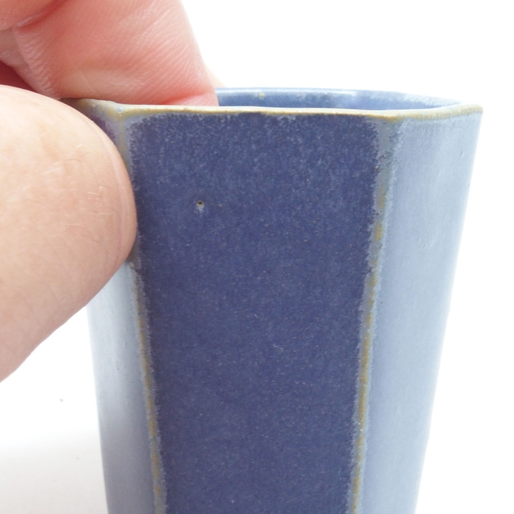 Mini-Bonsaischale 4,5 x 4,5 x 6,5 cm, Farbe blau