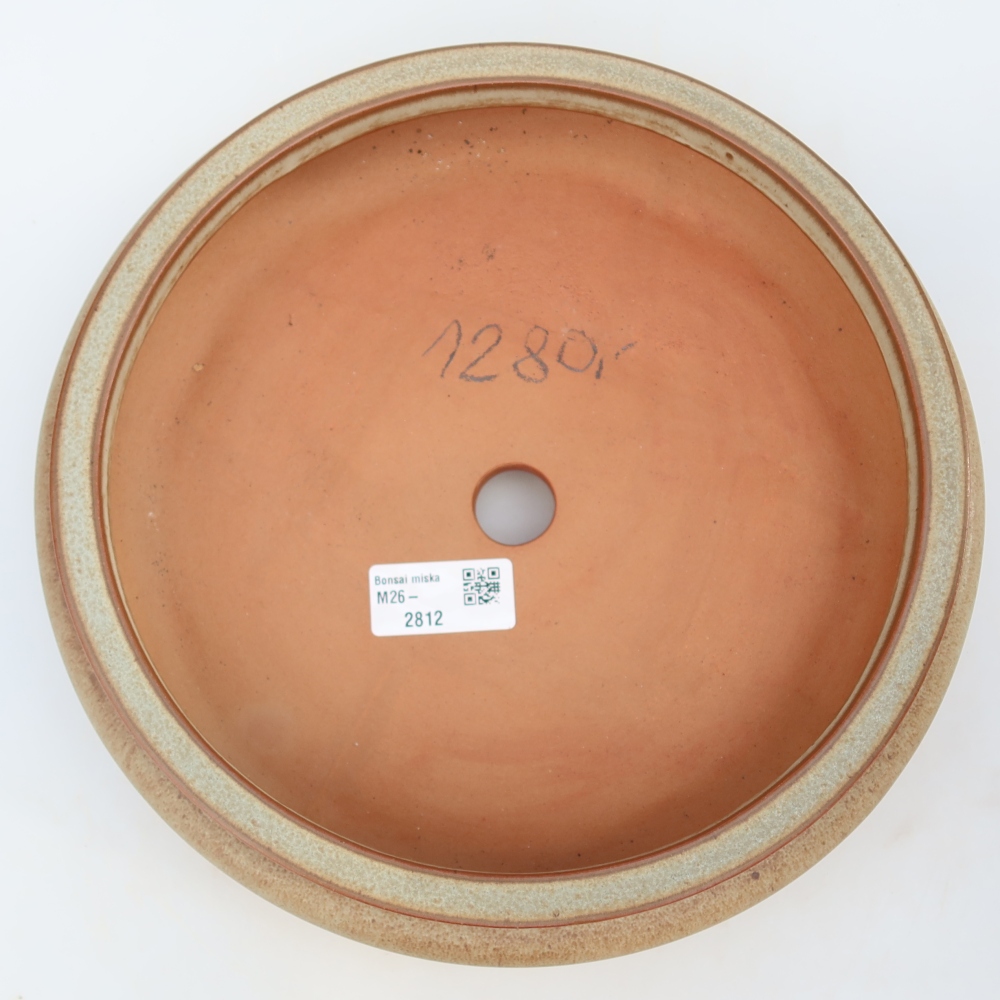 Keramikschale  23 x 23 x 7 cm, Farbe: Beige