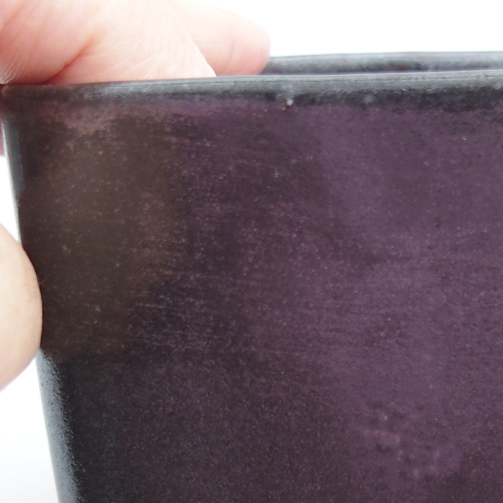 Bonsaischale aus Keramik 10 x 10 x 8 cm, grün