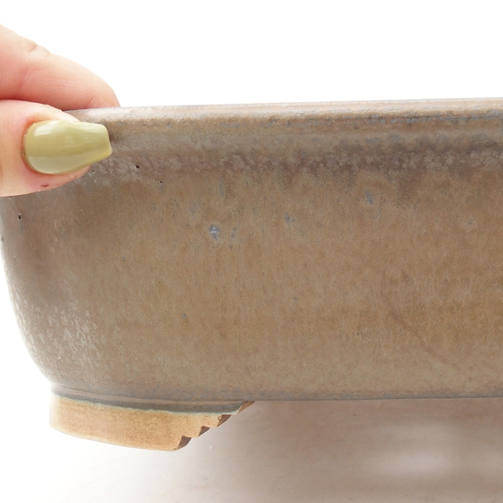 Bonsaischale aus Keramik 24 x 21 x 7,5 cm, Farbe blau