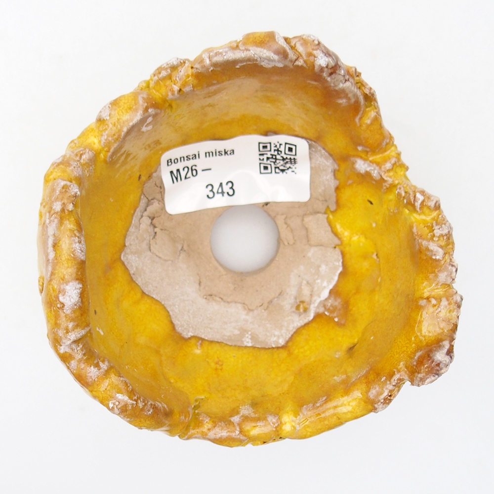 Keramikschale 9 x 9 x 6 cm , gelb