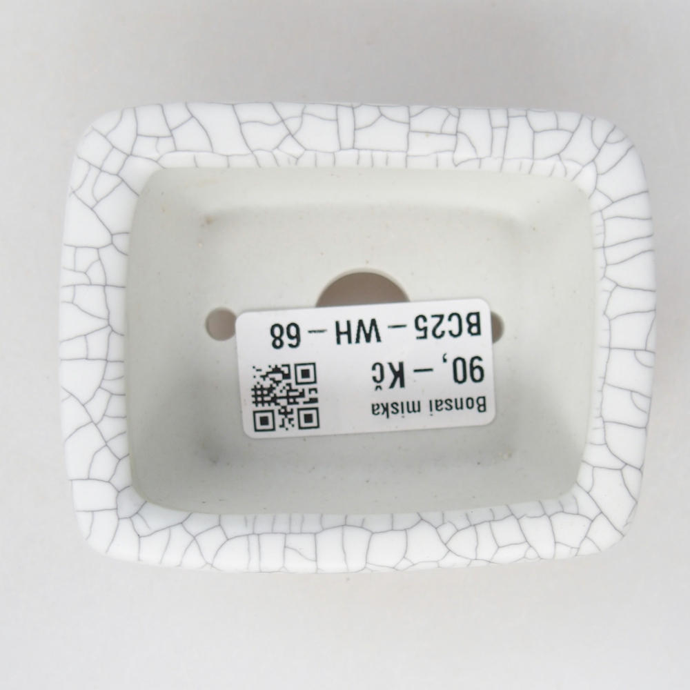 Mini-Bonsaischale 8 x 6,5 x 3,5 cm, Raku-Farbe