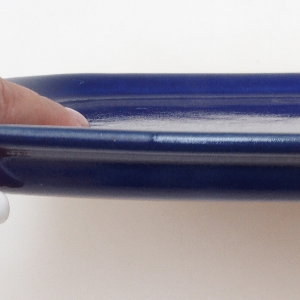 Keramikschale H10 - 34 x 23,5 x 1,5 cm - blau