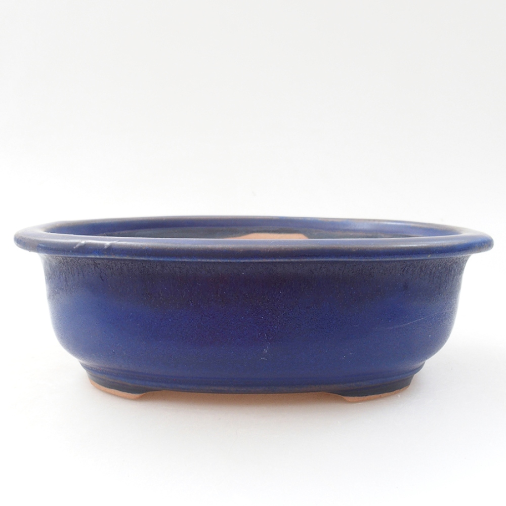 Bonsaischale aus Keramik 18 x 14,5 x 6 cm, Farbe blau