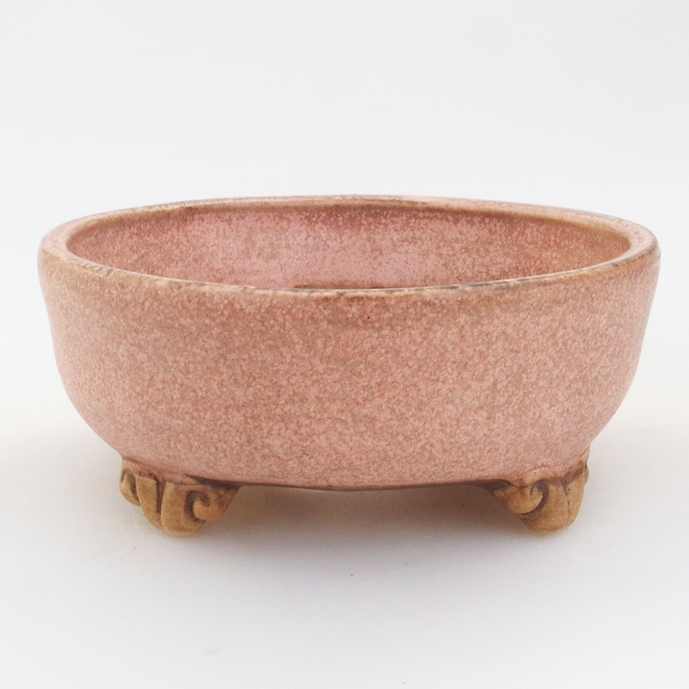 Bonsaischale aus Keramik 10 x 8,5 x 4 cm, braun