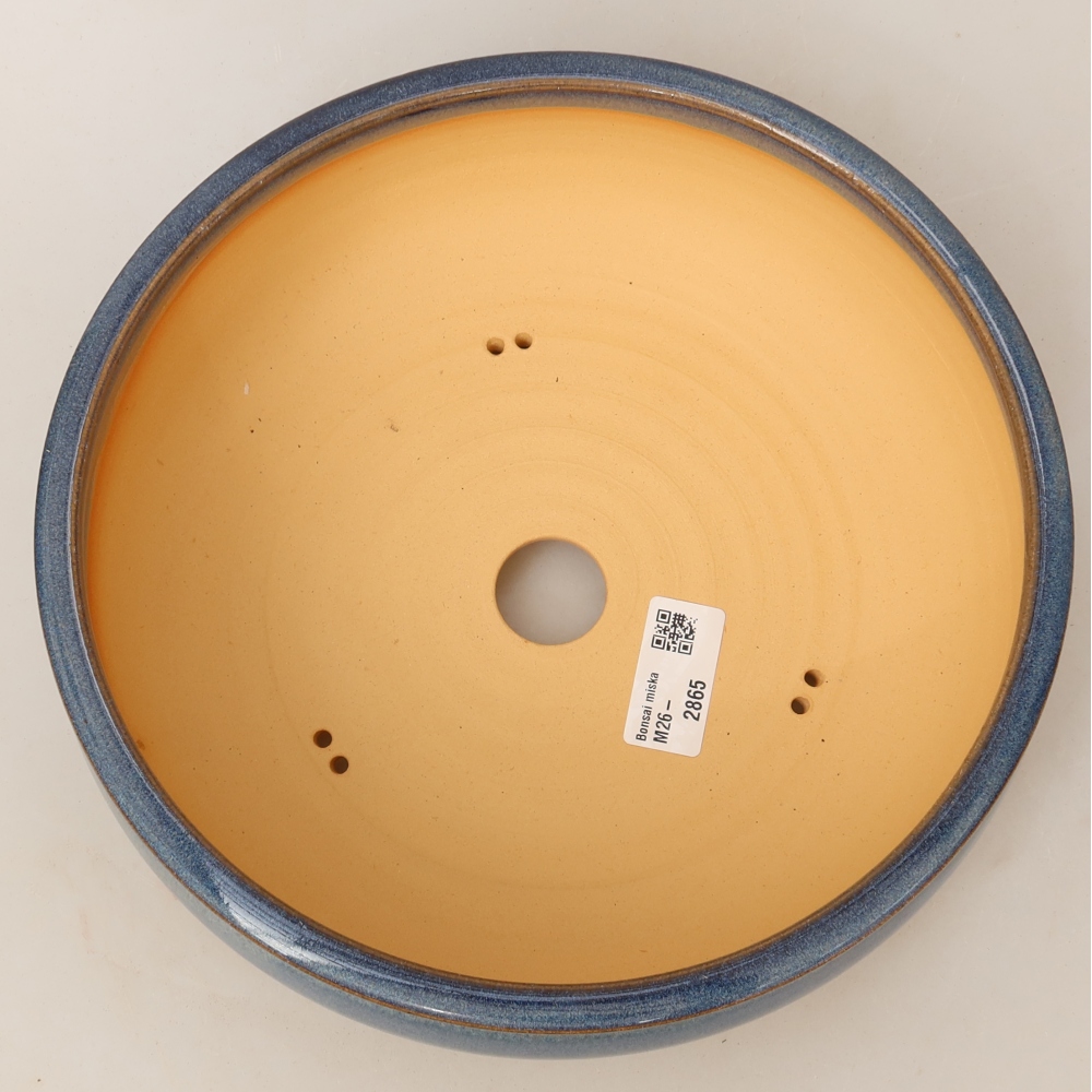 Bonsaischale aus Keramik 24 x 24 x 8 cm, Farbe blau