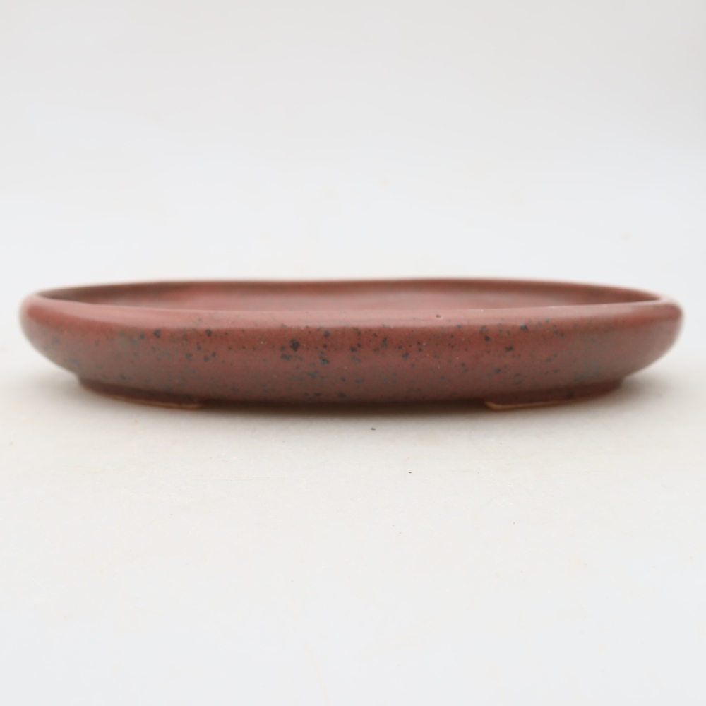 Keramik-Bonsai-Schale, 17 × 12 × 2,5 cm, Farbe: Rosa