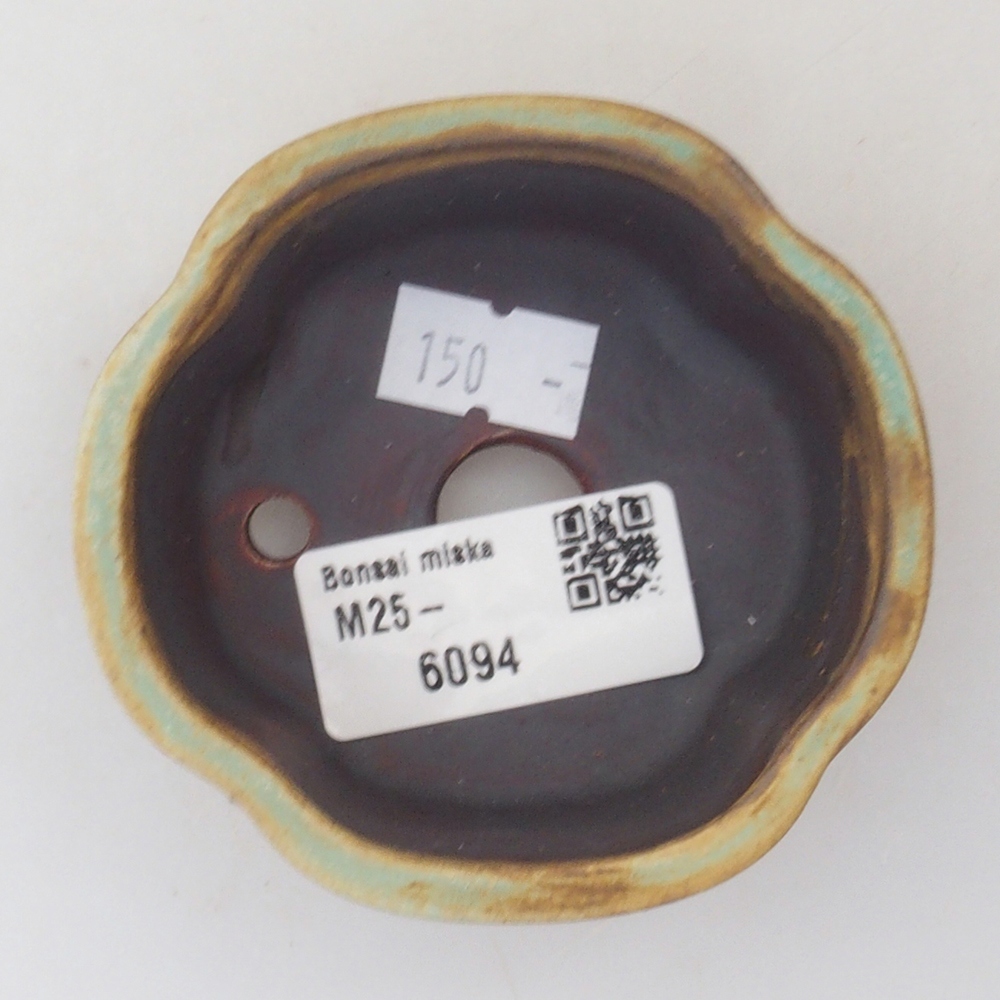 Bonsaischale aus Keramik 10 x 8,5 x 4 cm, braun