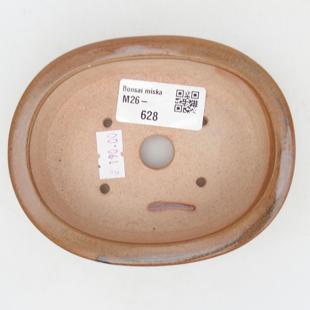 Bonsaischale aus Keramik 12 x 10 x 3 cm, braun