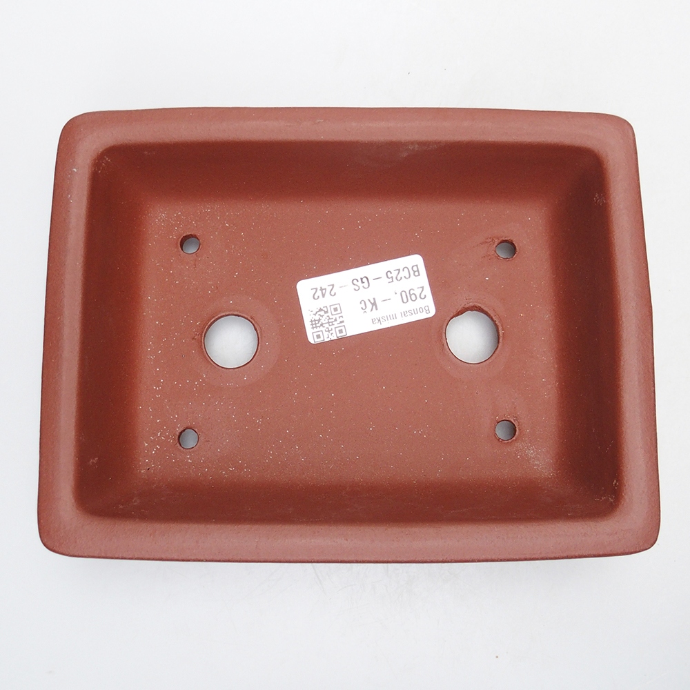 Schale 17 x 13 x 4,5 cm ziegelfarben