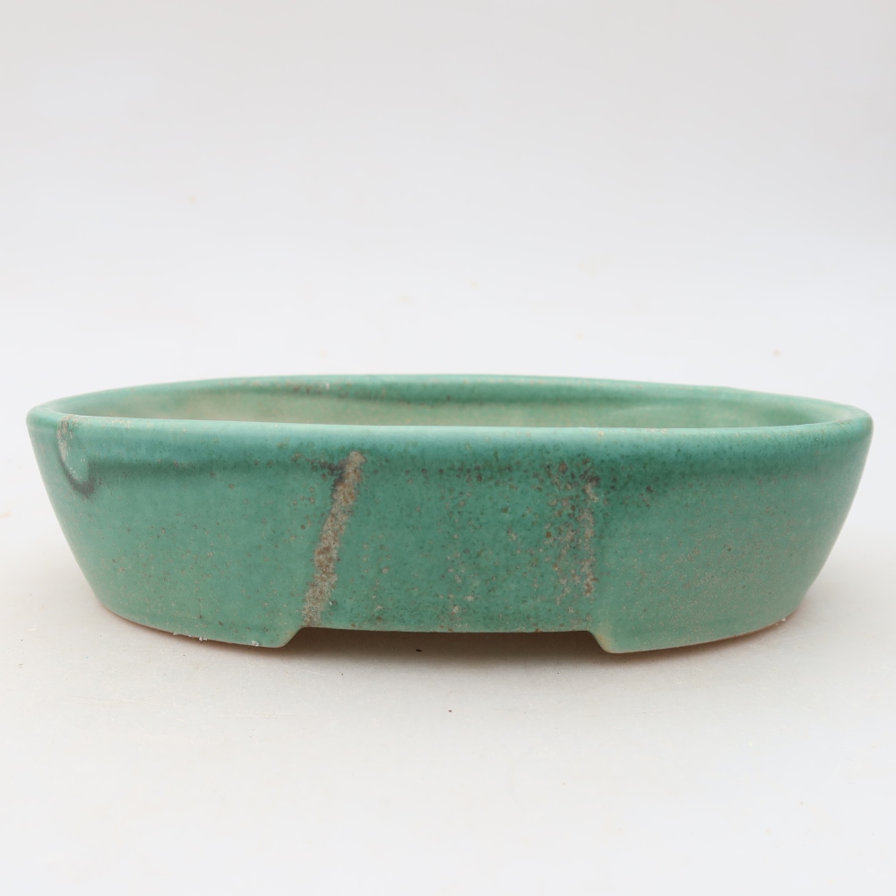 Bonsaischale aus Keramik 17 x 14 x 4 cm, grün