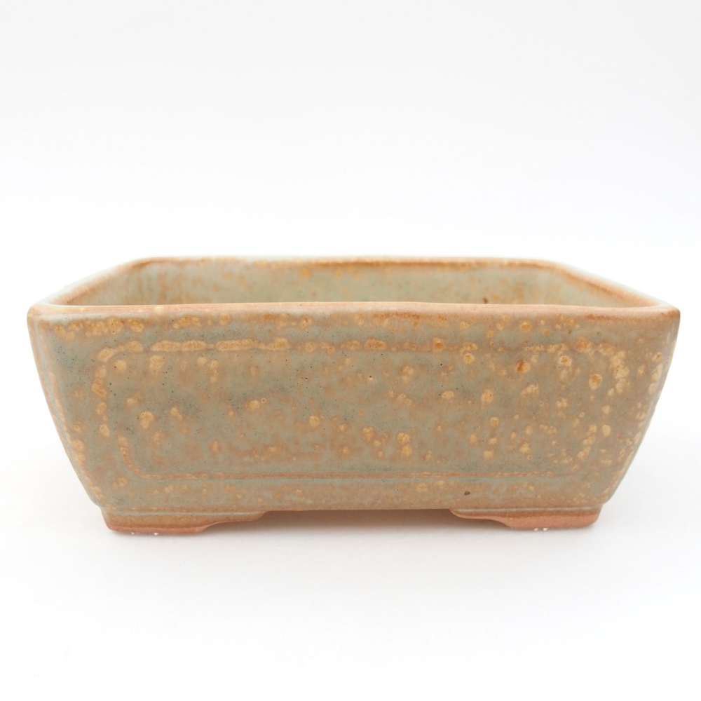 Bonsaischale aus Keramik 16 x 12 x 6 cm, grün