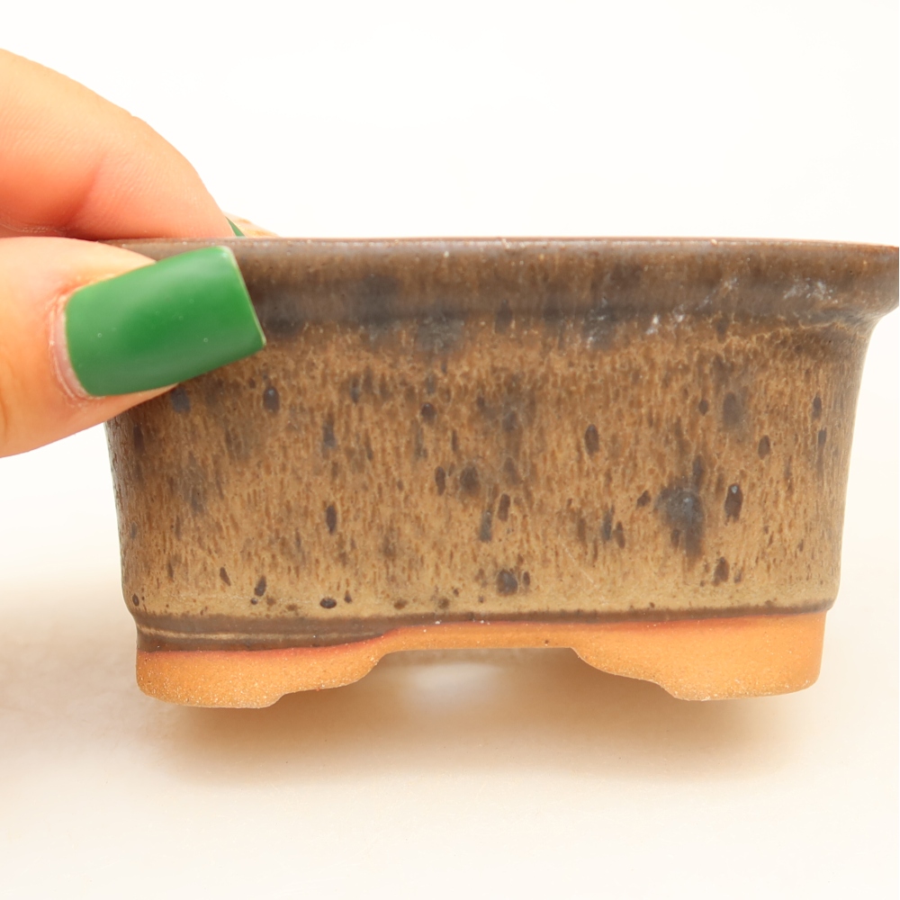 Keramikschale  9 x 6,5 x 4,5 cm, Farbe: braun