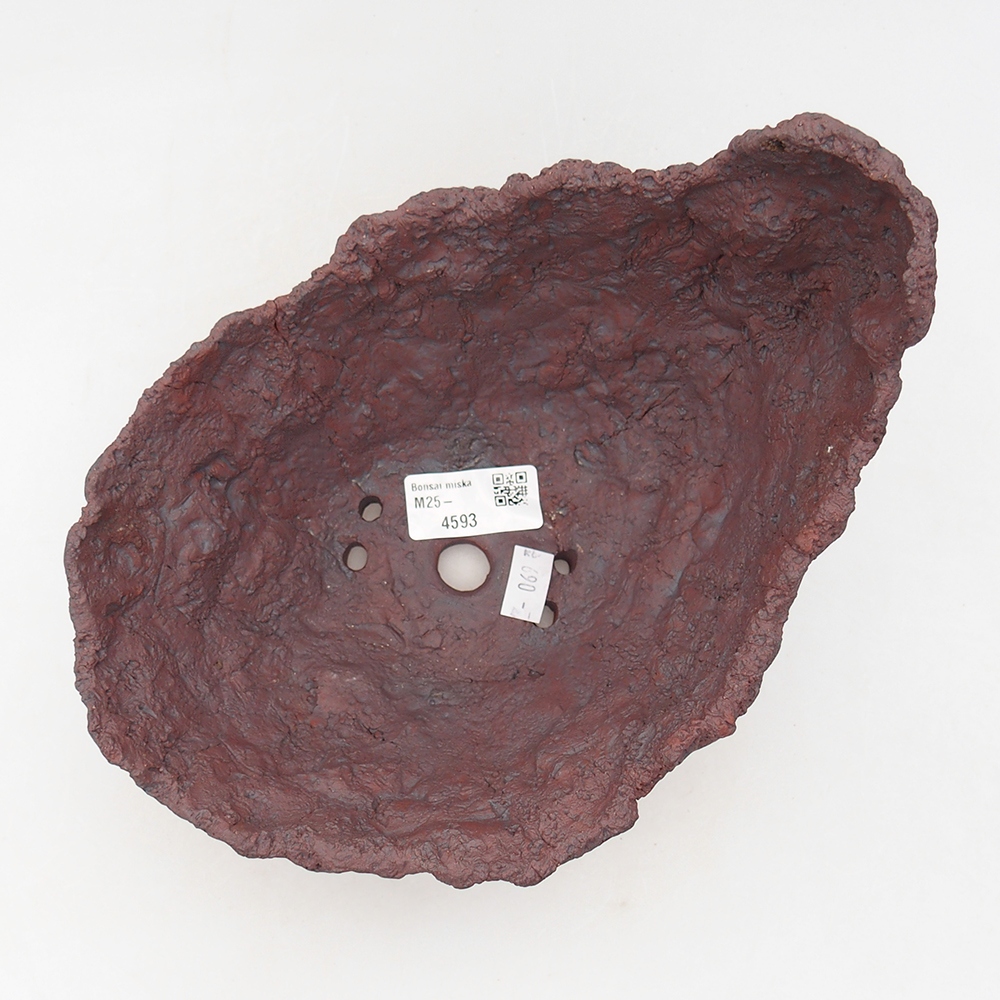 Keramikschale 20 x 16 x 15,5 cm , Farbe braun