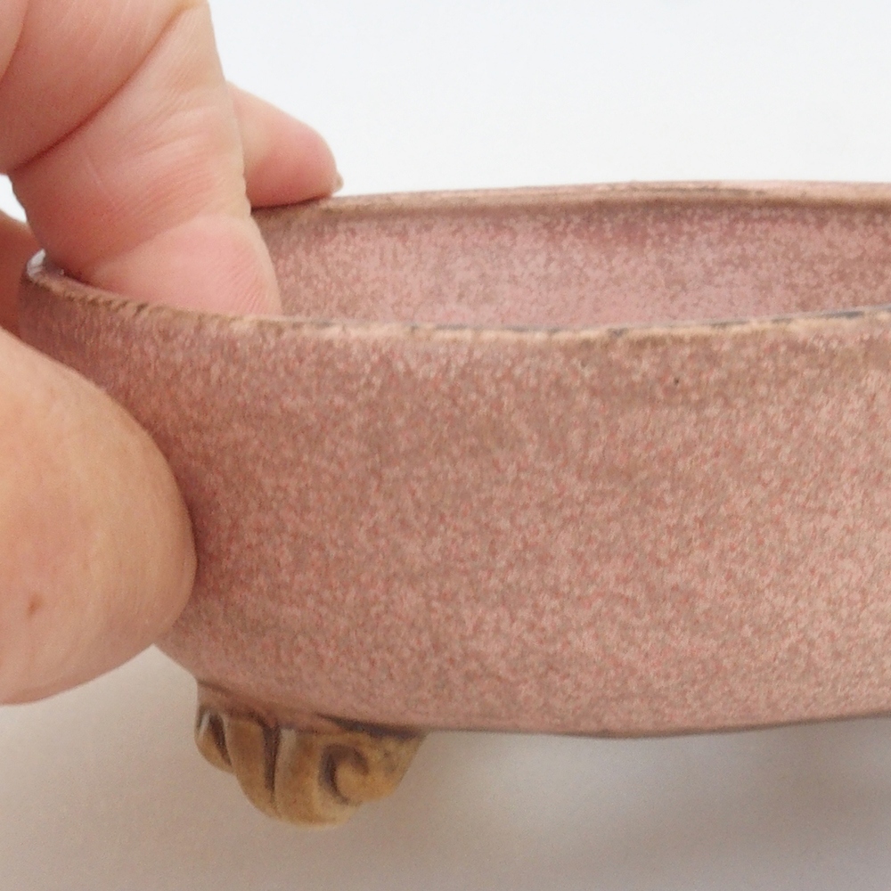 Bonsaischale aus Keramik 10 x 8,5 x 4 cm, braun