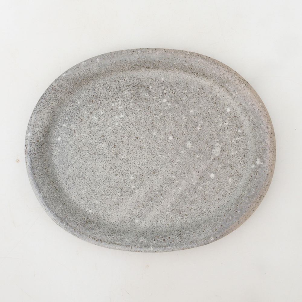 Bonsai oval Untertasse S - 20 x 16,5 x 1,5 cm - beige