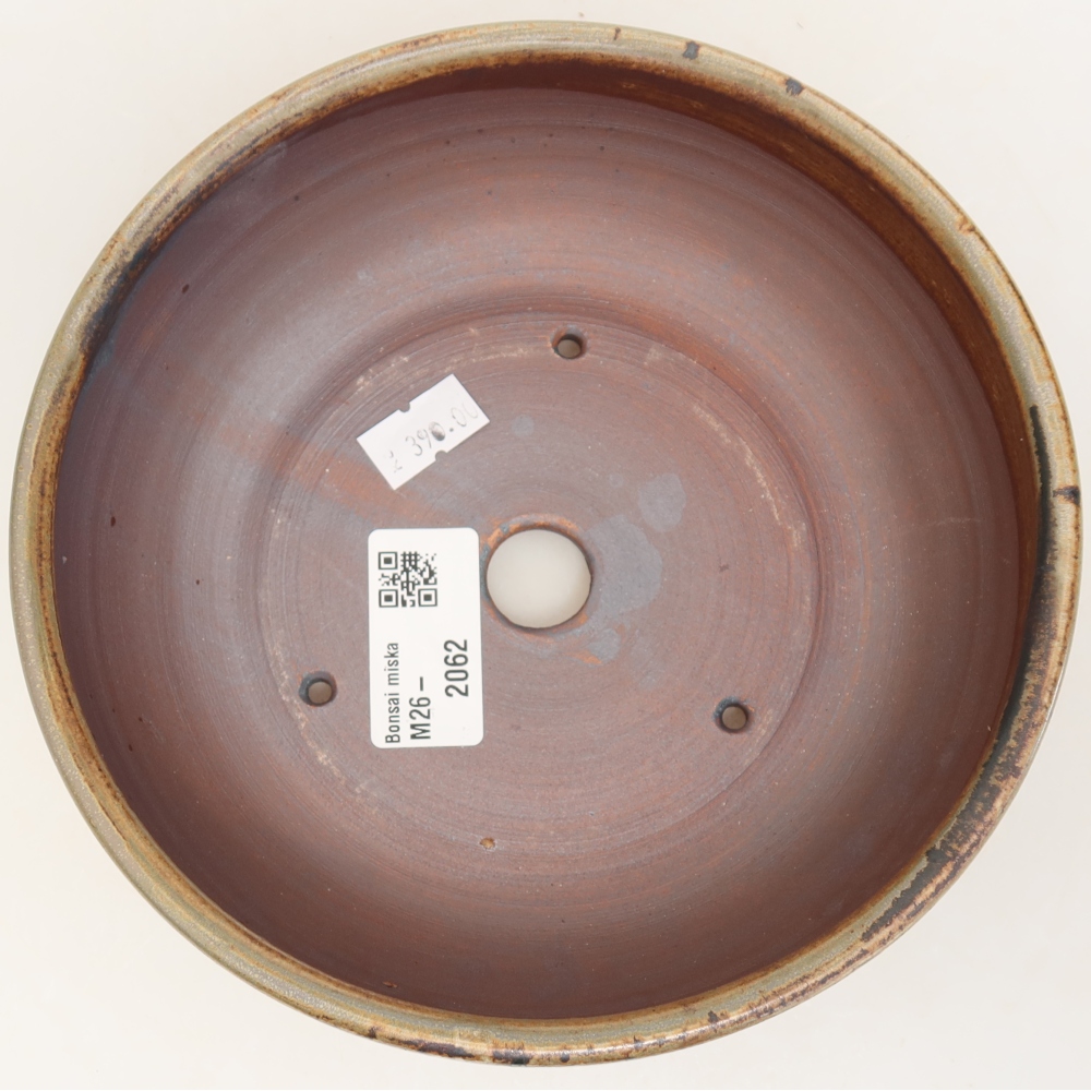 Keramik-Bonsai-Schale 17 x 17 x 6 cm, Farbe: braun