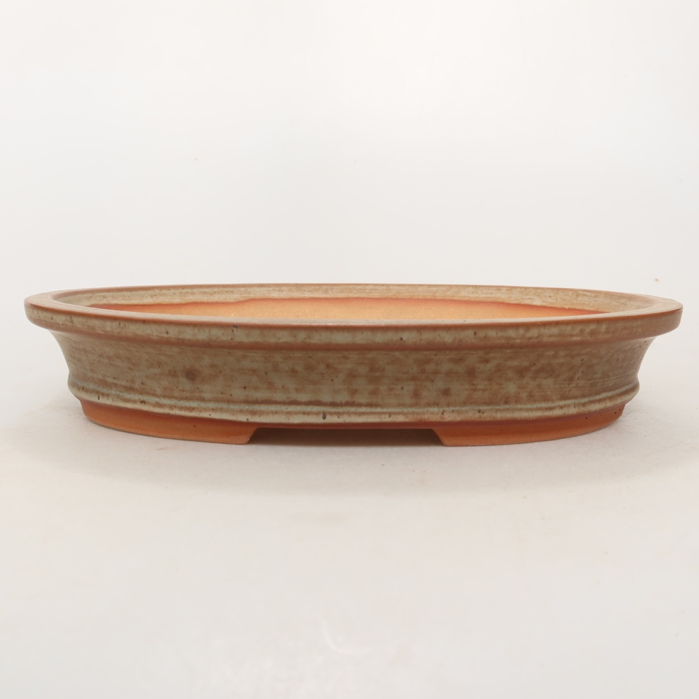 Keramikschale  21 x 15 x 4 cm, Farbe: braun