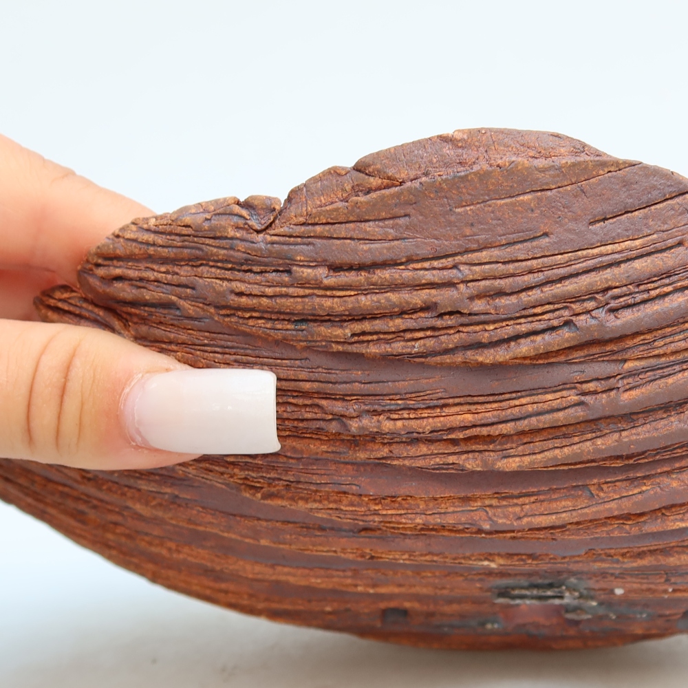 Keramikschale  24 x 17 x 6,5 cm, Farbe: braun