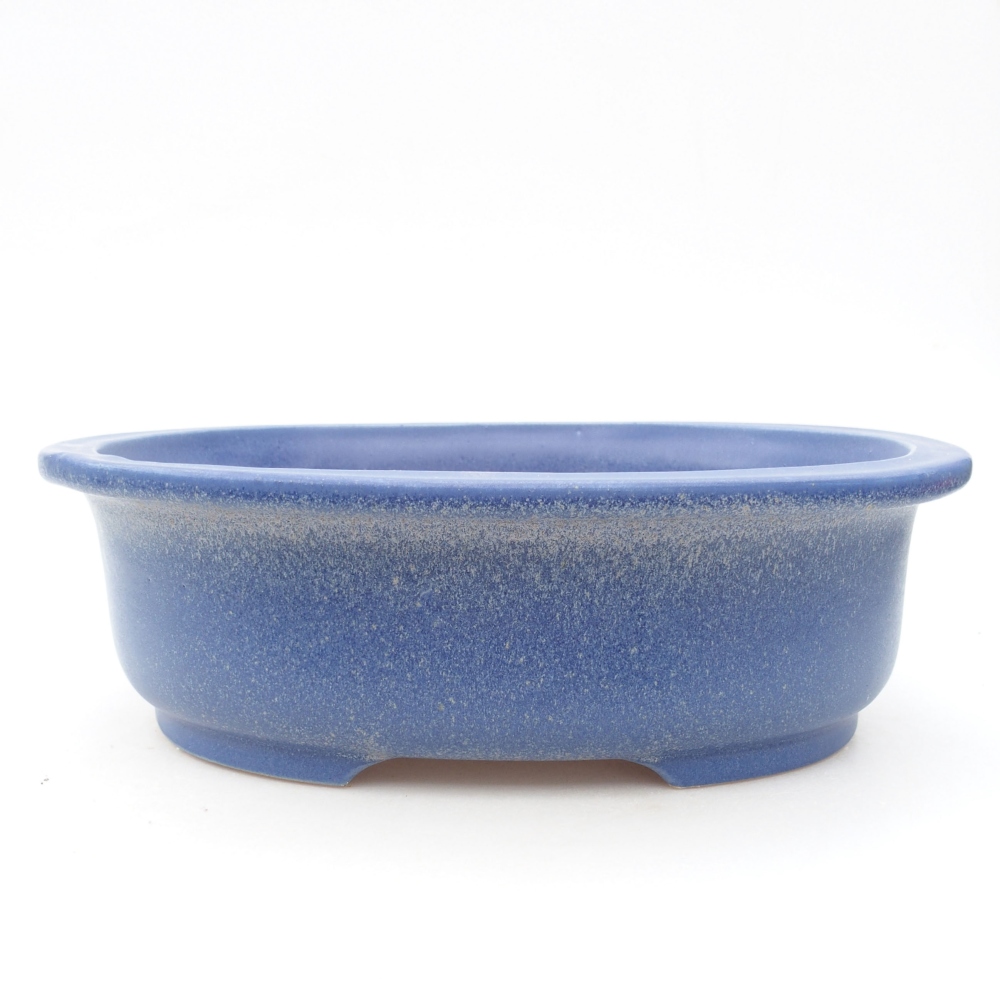 Bonsaischale aus Keramik 26 x 22 x 8 cm, Farbe blau
